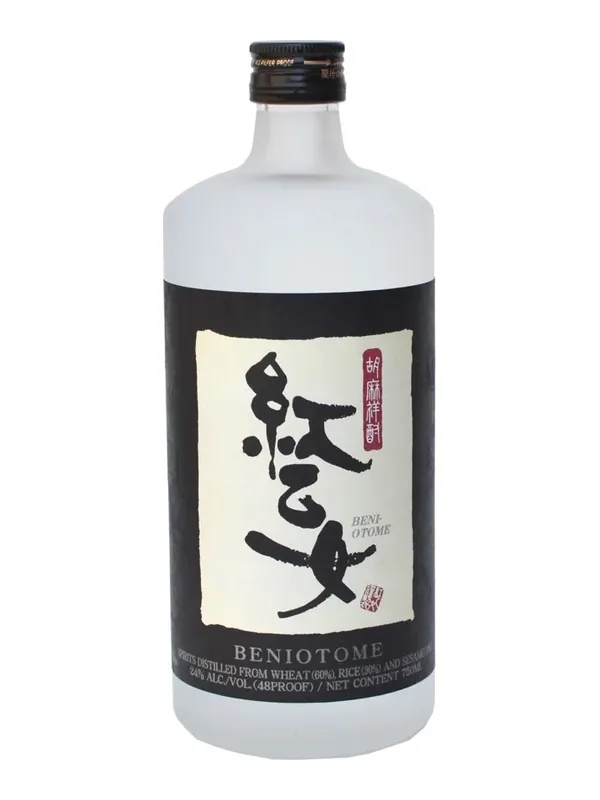 Bottle of Beniotome sesame shochu