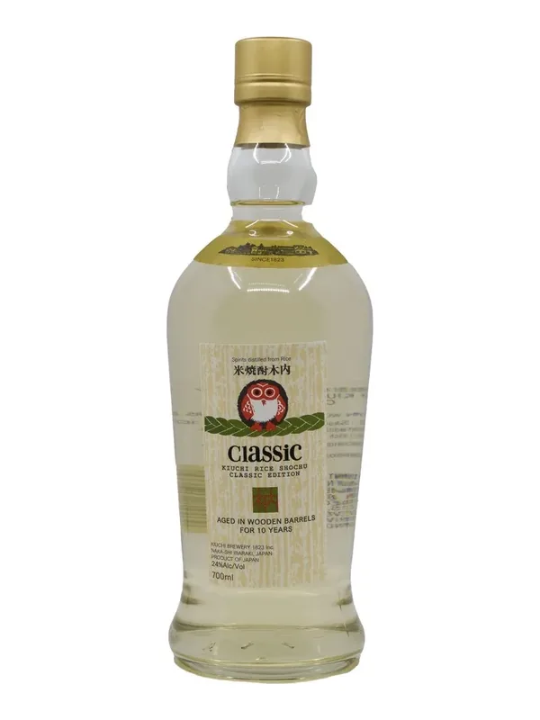 Bottle of Kiuchi Rice Shochu Classic Edition