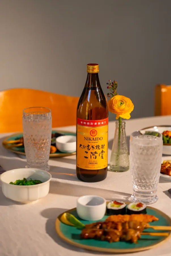 Bottle of Nikaido Oita barley shochu